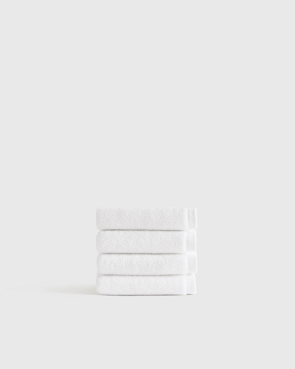 Plush Organic Turkish Cotton Washcloth (Set of 4) - One Size / White