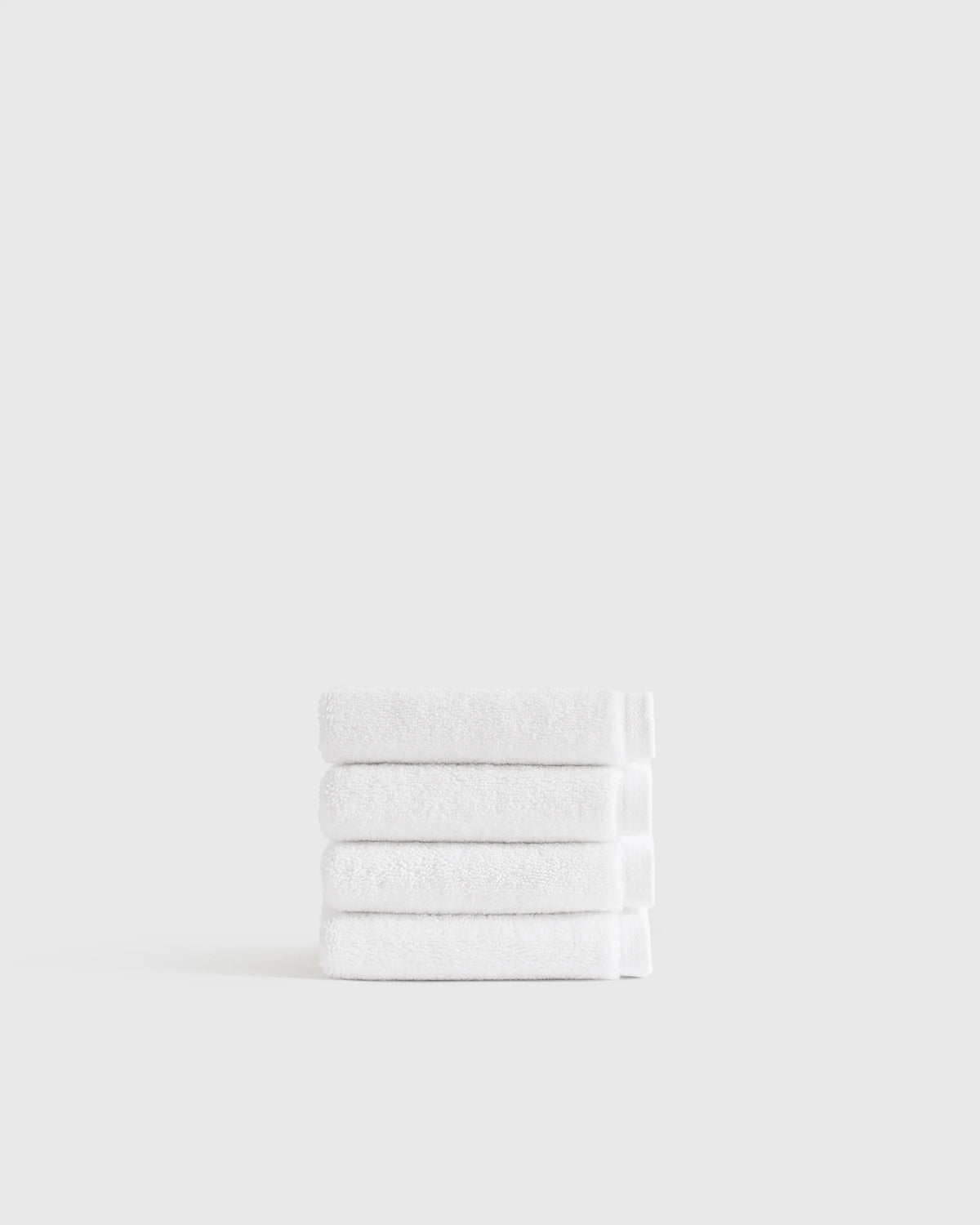Plush Organic Turkish Cotton Washcloth (Set of 4) - One Size / White Main image