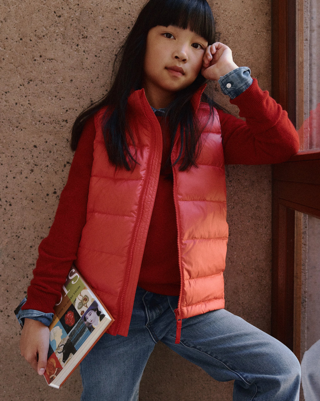 Lightweight Down Puffer Vest - 6 / Blue Colorblock