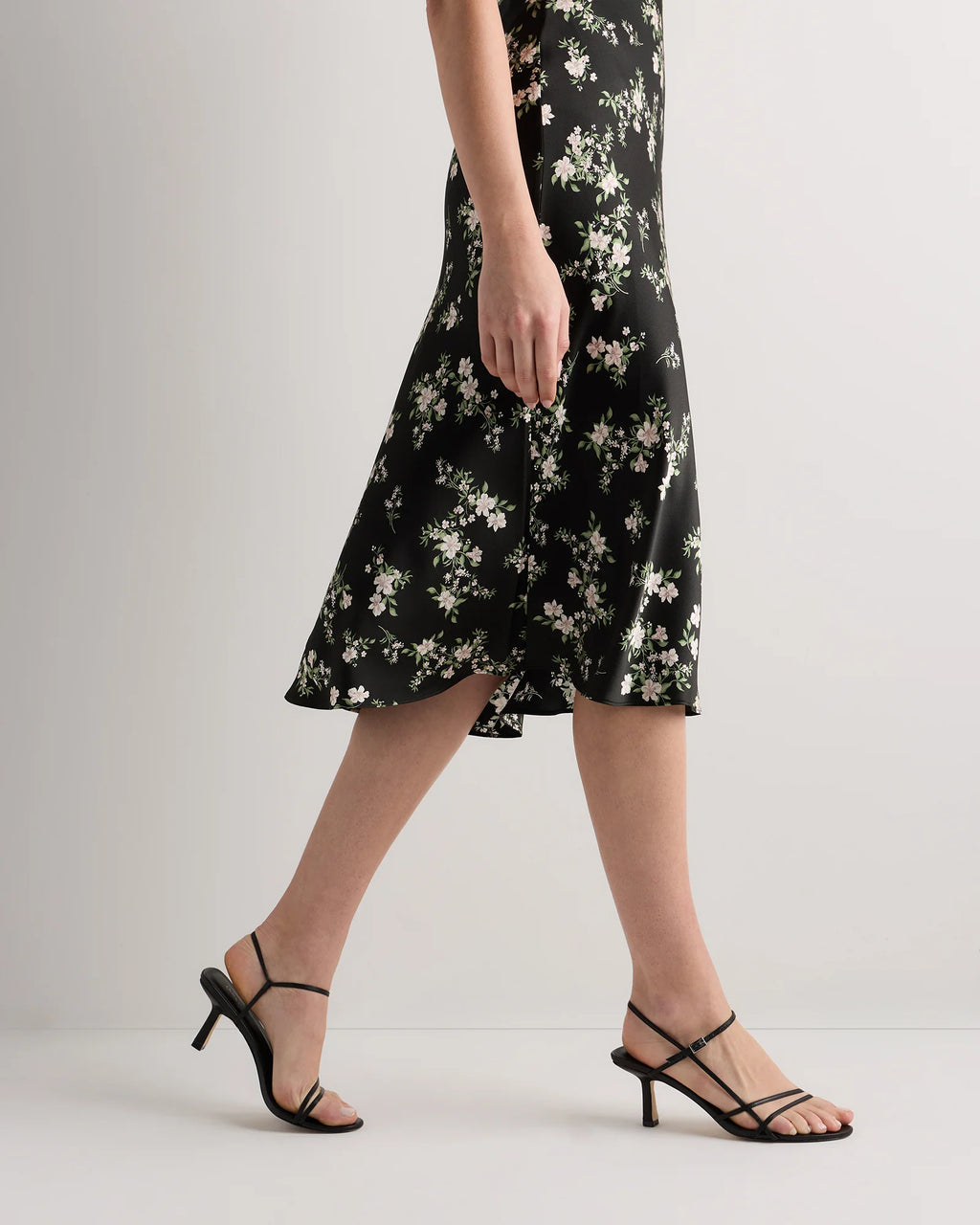 100% Washable Silk Slip Dress - XS / Black
