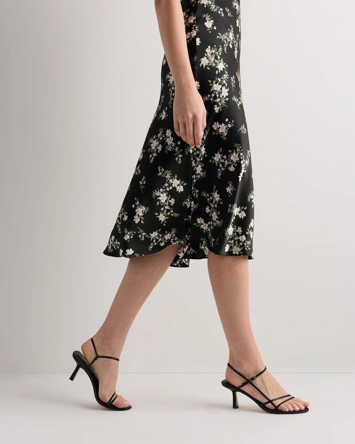 100% Washable Silk Slip Dress - XS / Black
