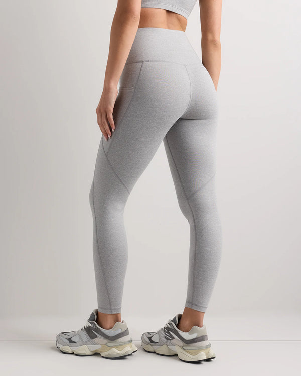 Ultra-Soft High-Rise Pocket Legging - XS / Heather Espresso