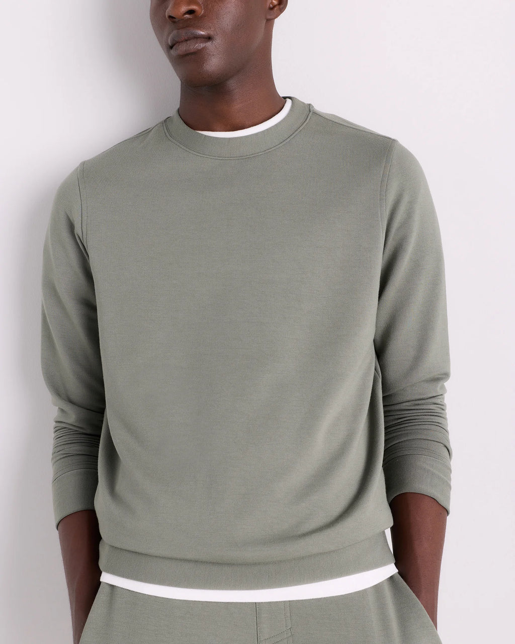 Supersoft Fleece Crew - XS / Heather Oatmeal