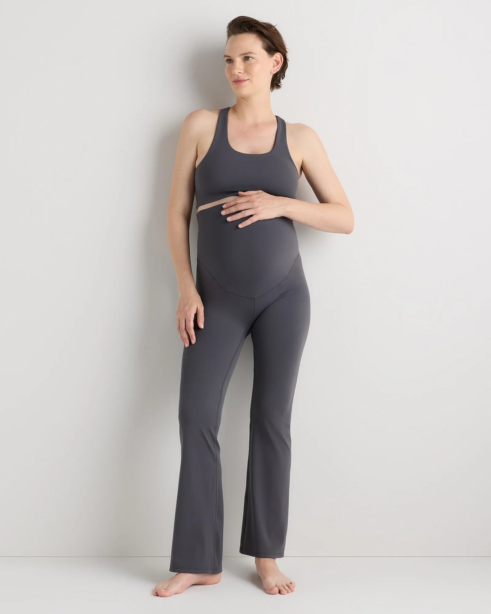 Ultra-Form Maternity Bootcut Pants - XS / Dark Coal Secondary image