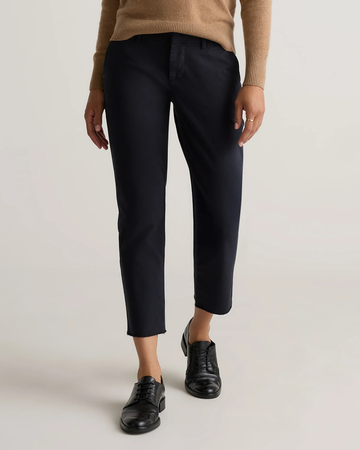 Organic Stretch Cotton Chino Pants - 0 / Black Main image