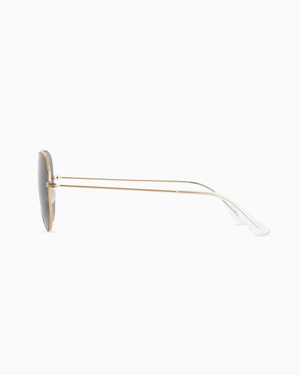 Halston Polarized Stainless Steel Aviator Sunglasses - One Size / Gold with Green lens
