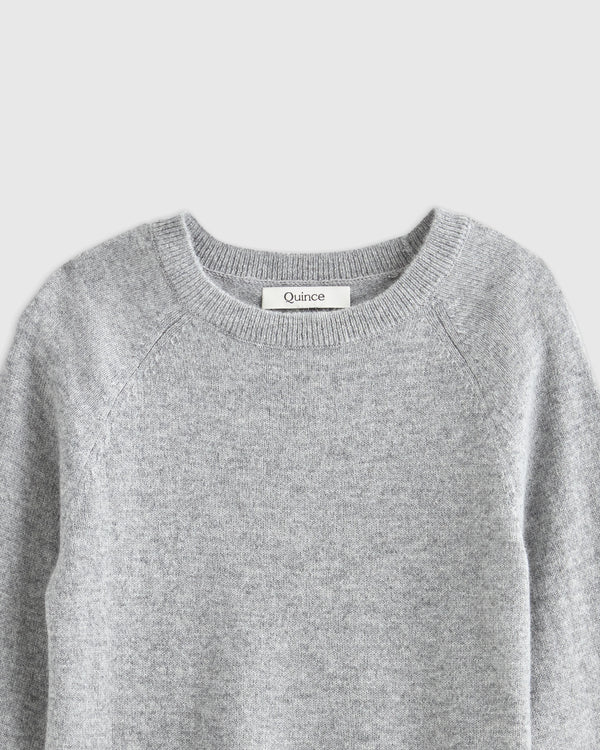 Washable Cashmere Crewneck Sweater - 2T / Forest Floor Green