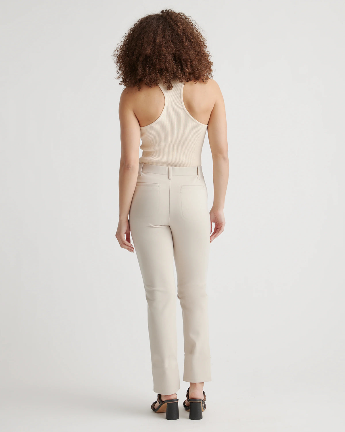 Ultra-Stretch Ponte Straight Leg 4-Pocket Pants - XS / Navy