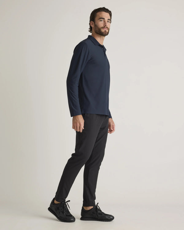 ProPique Performance Long Sleeve Polo - S / Navy