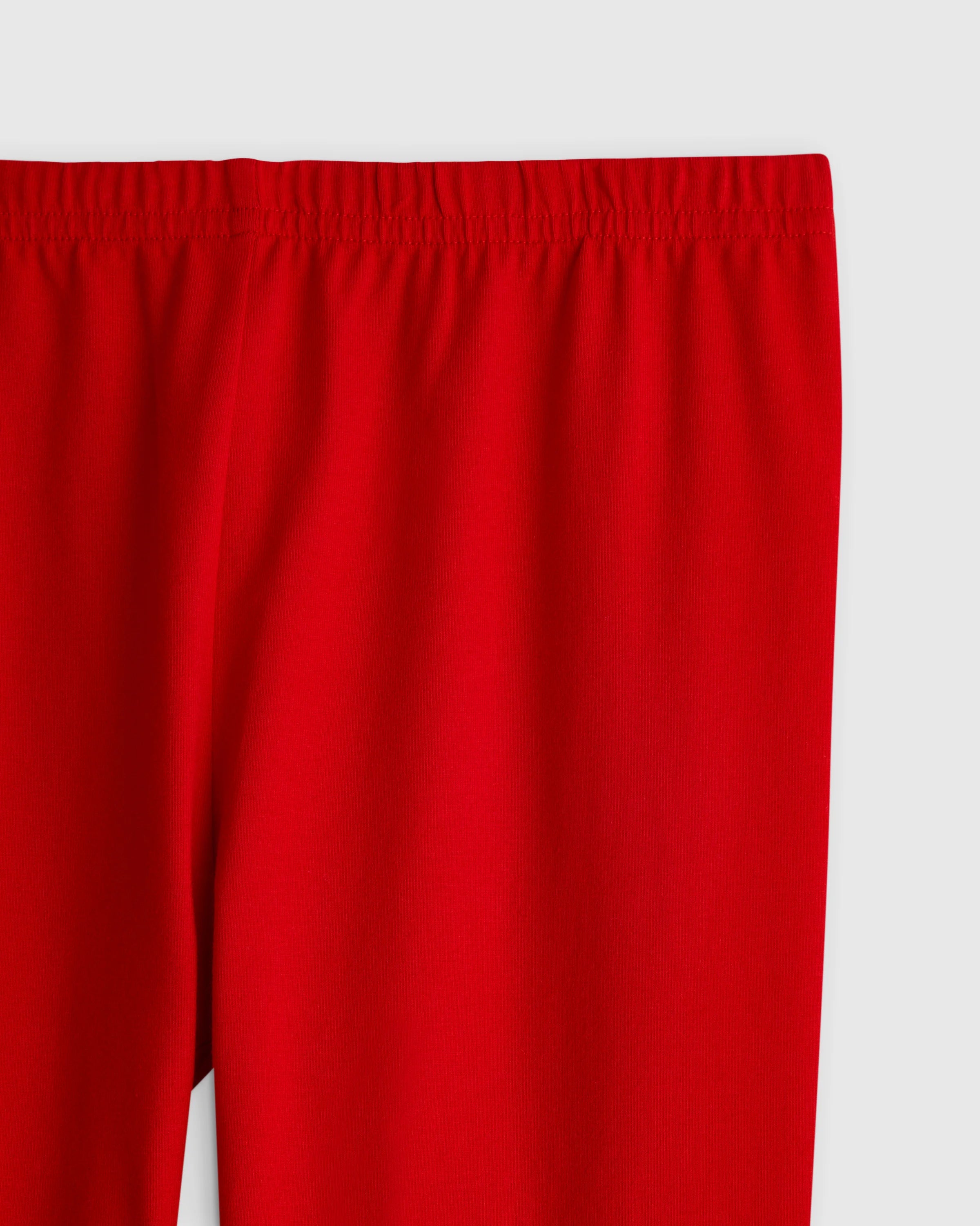 Organic Cotton Leggings - 6 / Red Secondary image