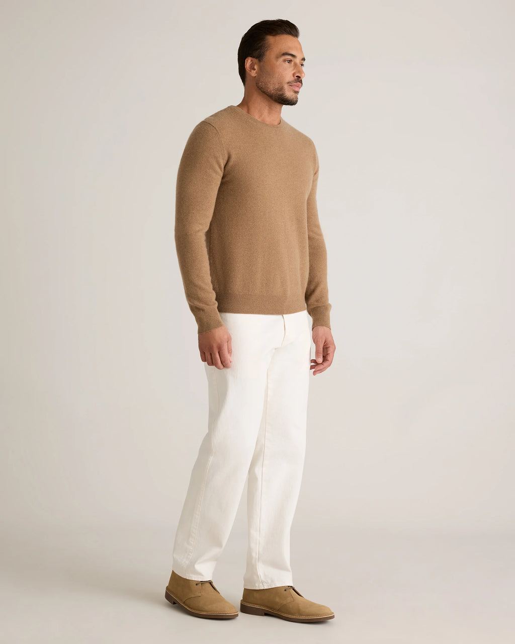 Mongolian Cashmere Crewneck Sweater - XS / Black