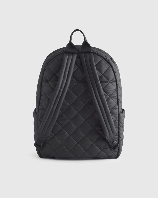 Transit Quilted Commuter Backpack - One Size / Taupe Brown