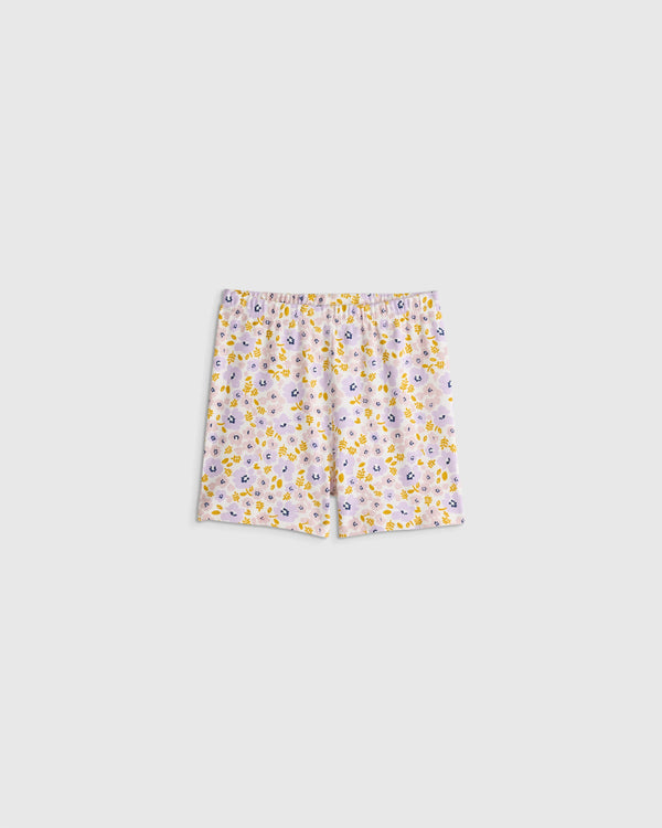 100% Organic Cotton Short Sleeve and Shorts Pajama Set - 2T / Navy Stripe