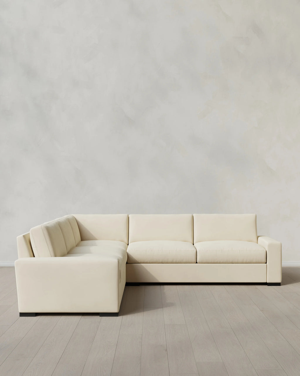 Stillman L Sectional in Performance Velvet - 116x116 / Java