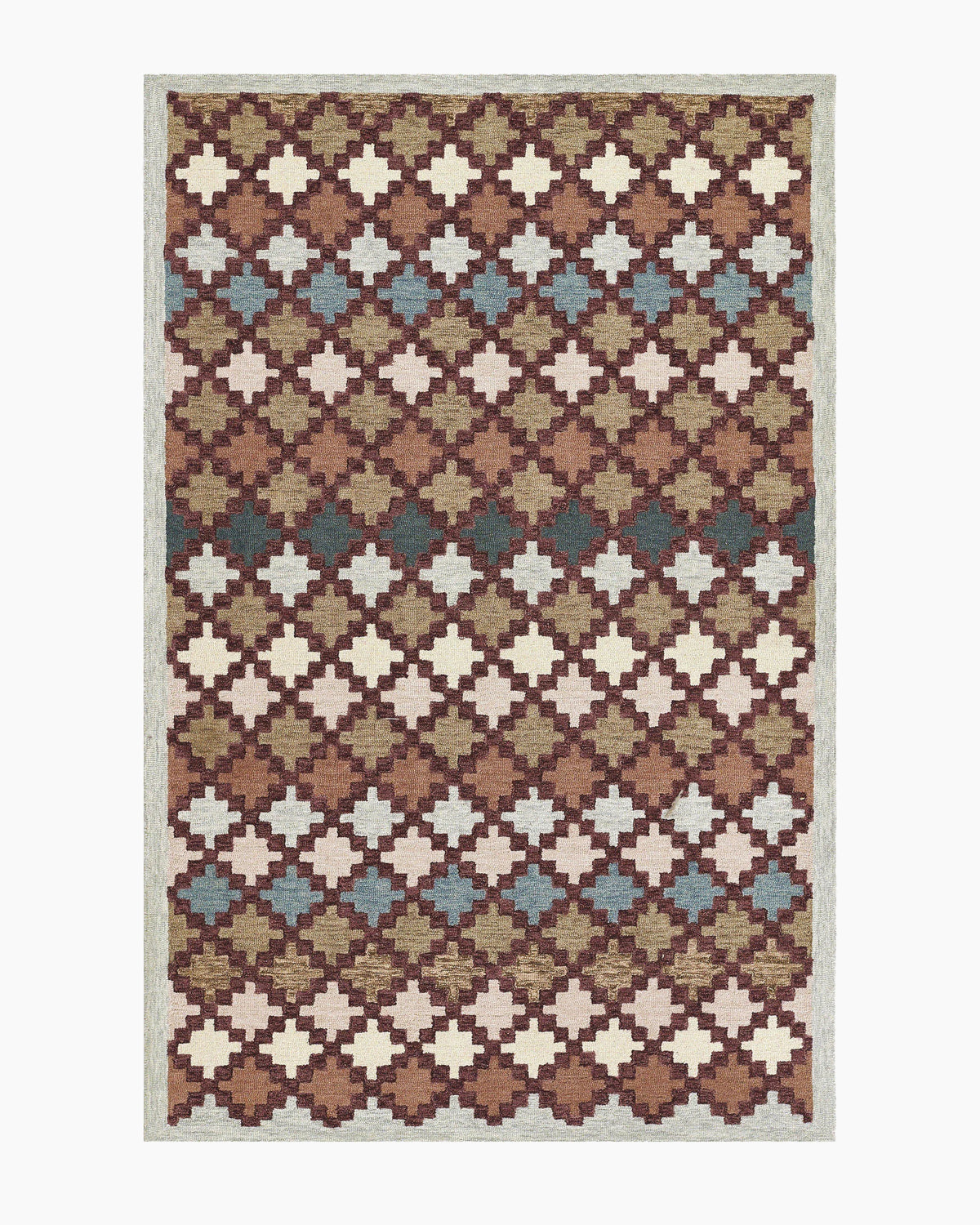 Leah Hand-Tufted Wool Rug - 5' x 8' / Multi Main image