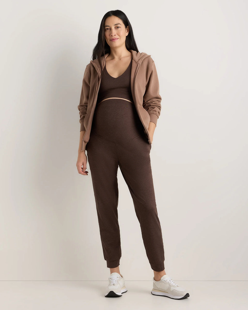 Ultra-Soft Maternity Joggers - XS / Heather Black