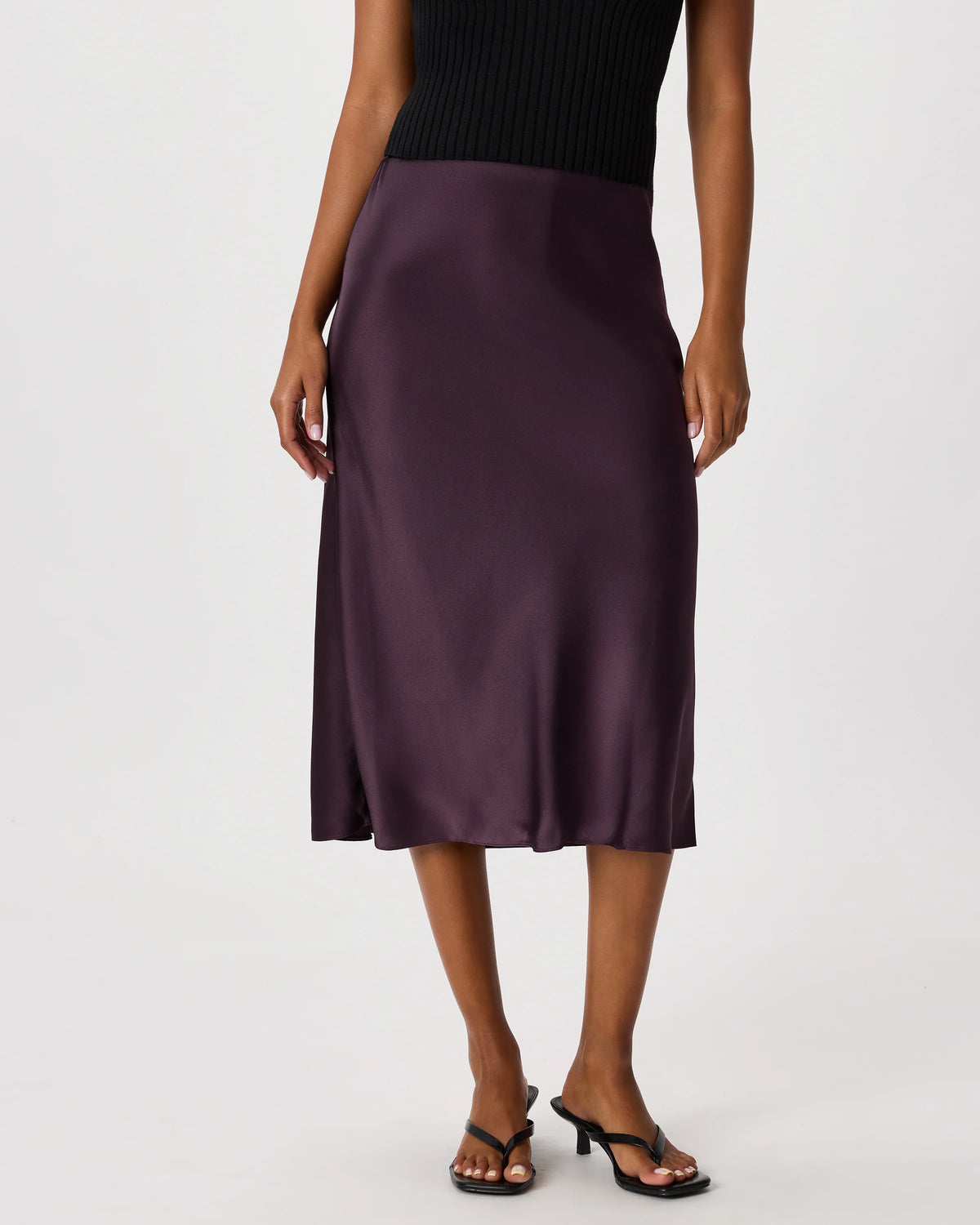 100% Washable Silk Skirt - XS / Champagne