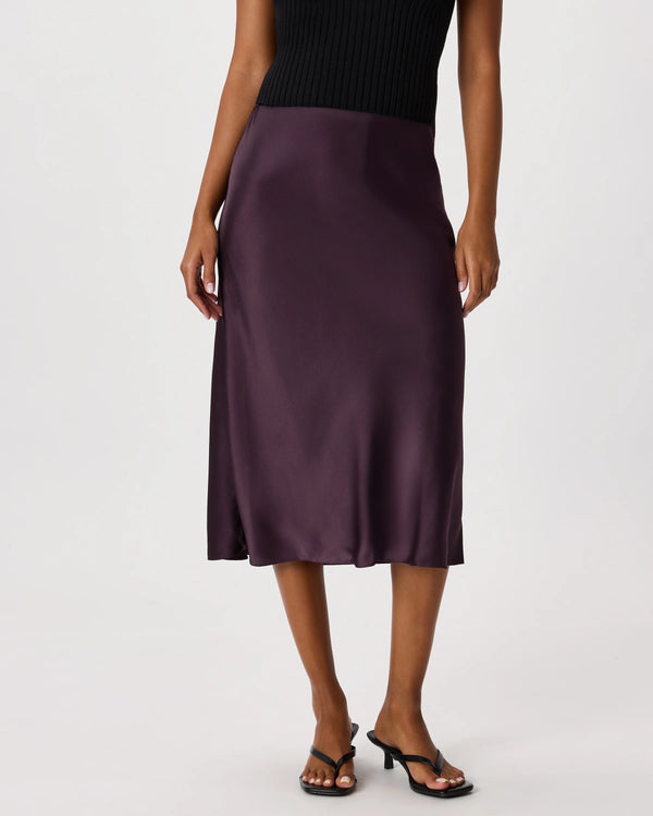 100% Washable Silk Skirt - XS / Champagne
