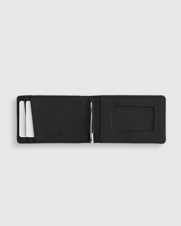 Italian Leather Money-Clip Wallet - One Size / Chocolate Brown