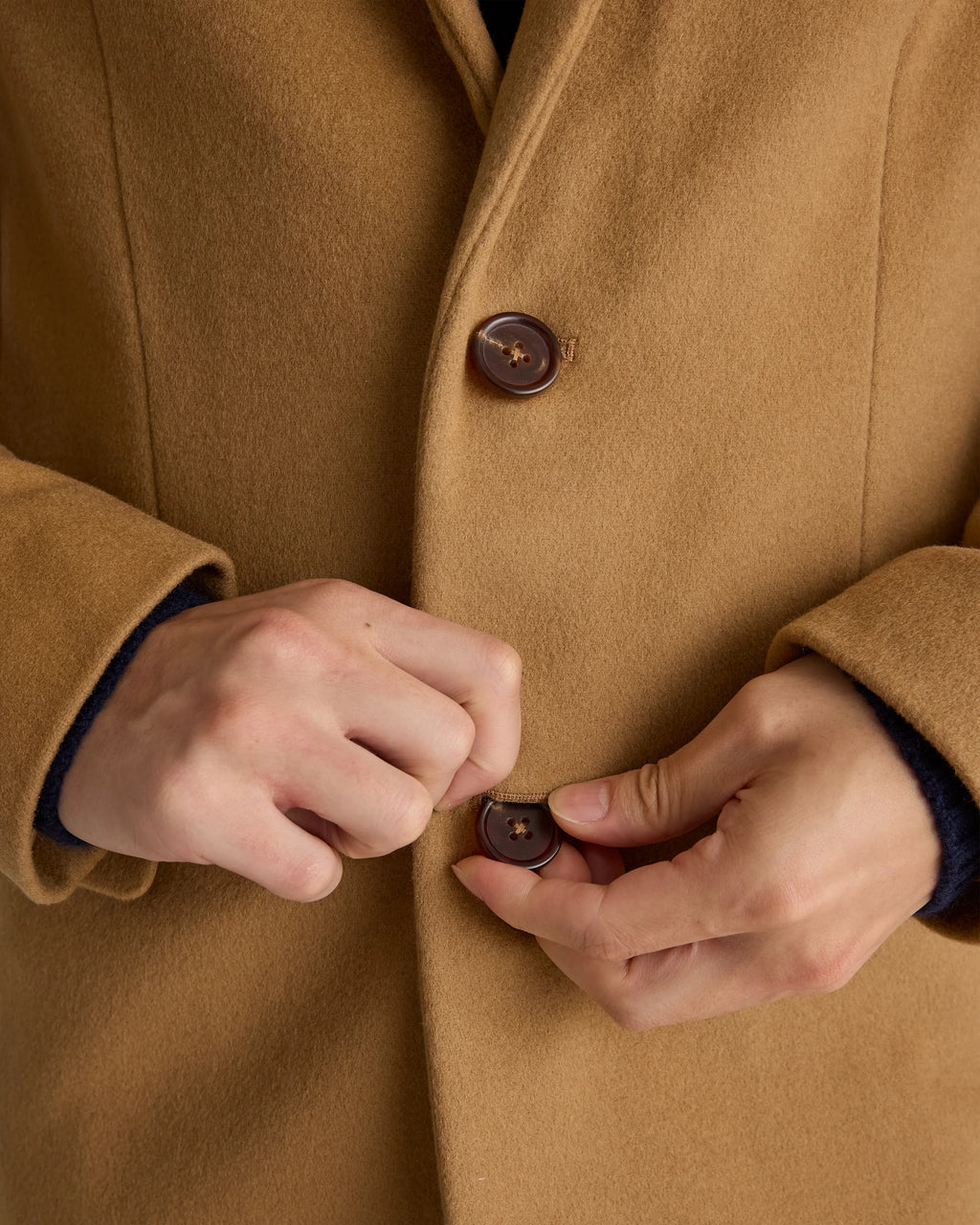 Italian Wool Overcoat - S / Heather Charcoal