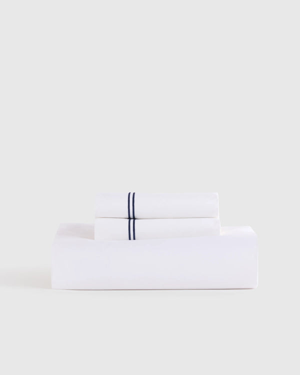 Organic Crisp Percale Fitted Sheet Set - Twin / Espresso