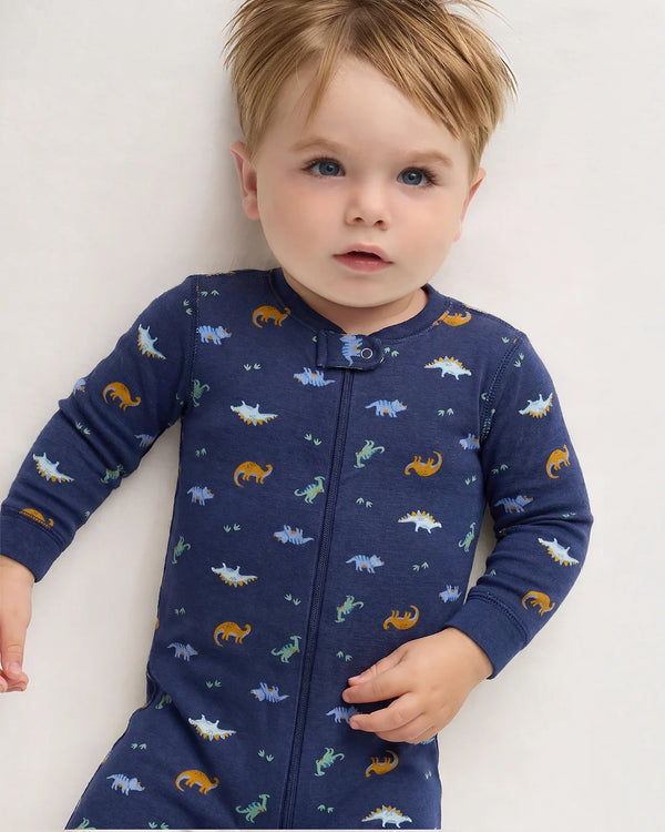 100% Organic Cotton Footie Pajama - 0-3M / Vehicles