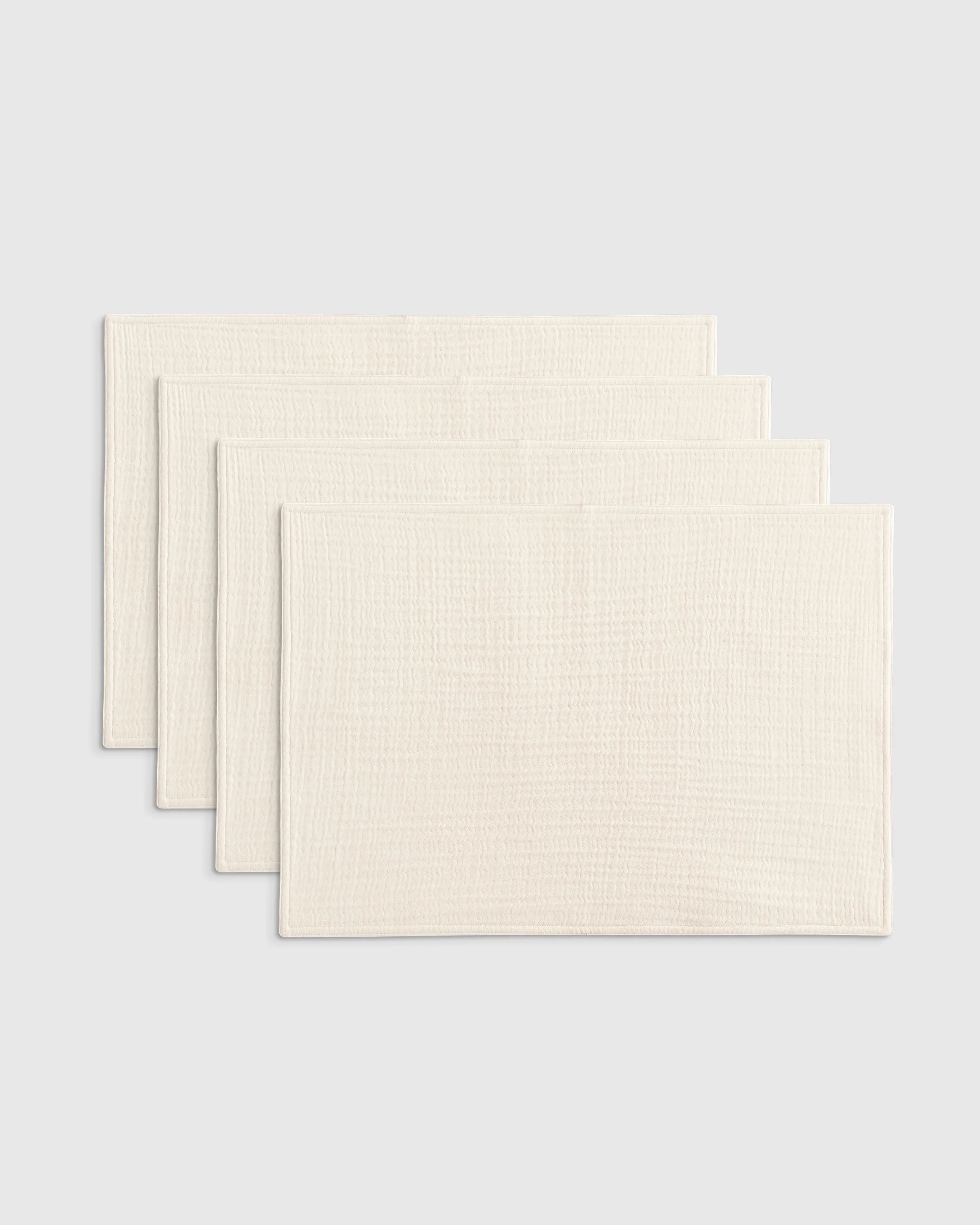 Organic Cotton Gauze Placemats - One Size / Chocolate Secondary image