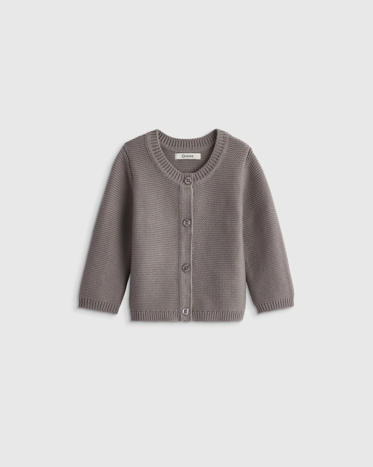 100% Organic Cotton Sweater Cardigan - 0-3M / Ivory