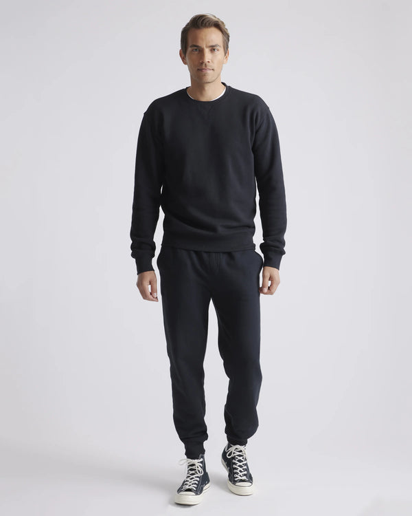 Organic Heavyweight Fleece Crew - S / Heather Grey