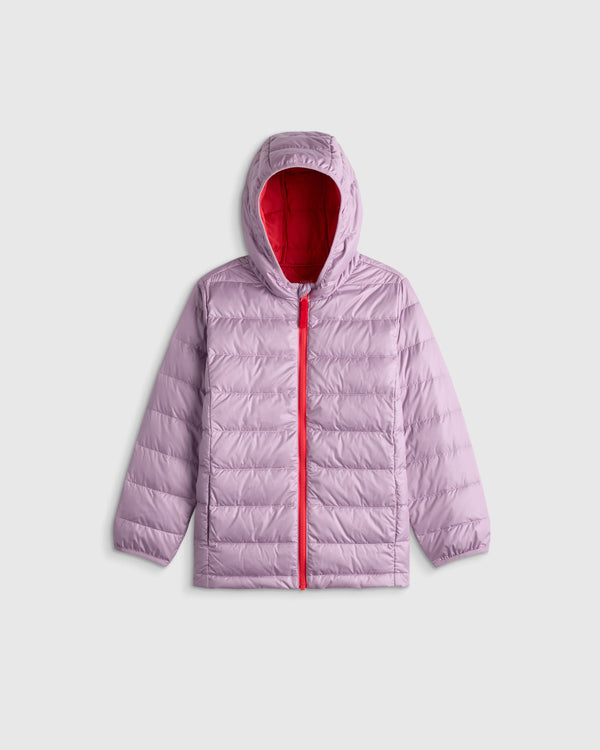 Lightweight Down Hooded Puffer Jacket - 2T / Tidepool