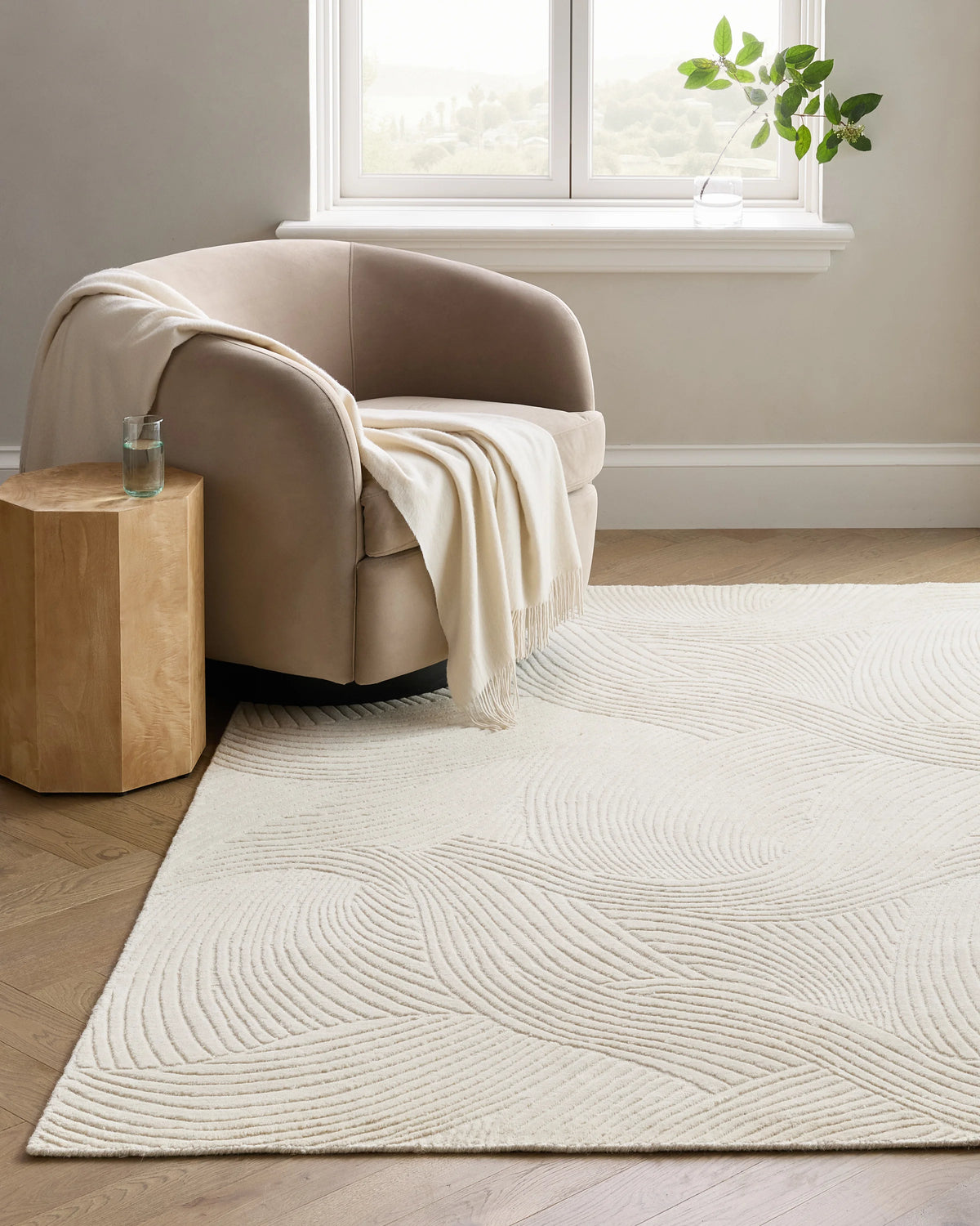 Windsor Hand-Loomed Wool Rug - 5' x 8' / Mushroom