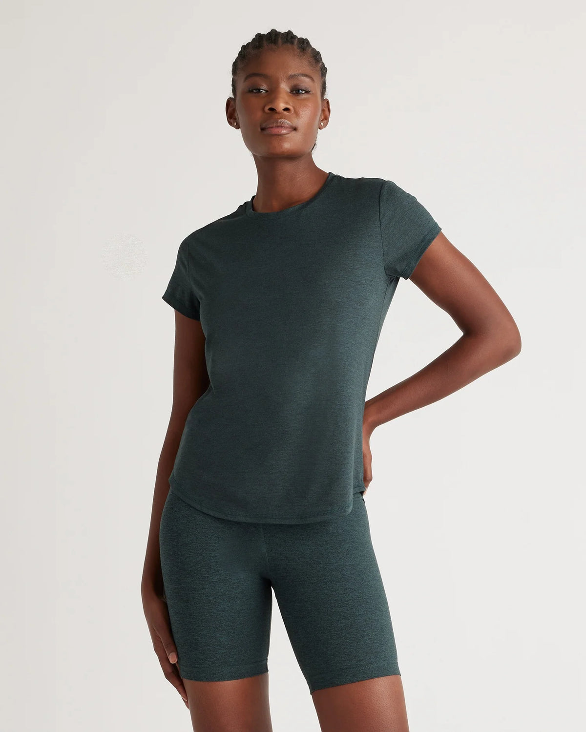Flowknit Breeze Tee - XS / Heather Green Main image
