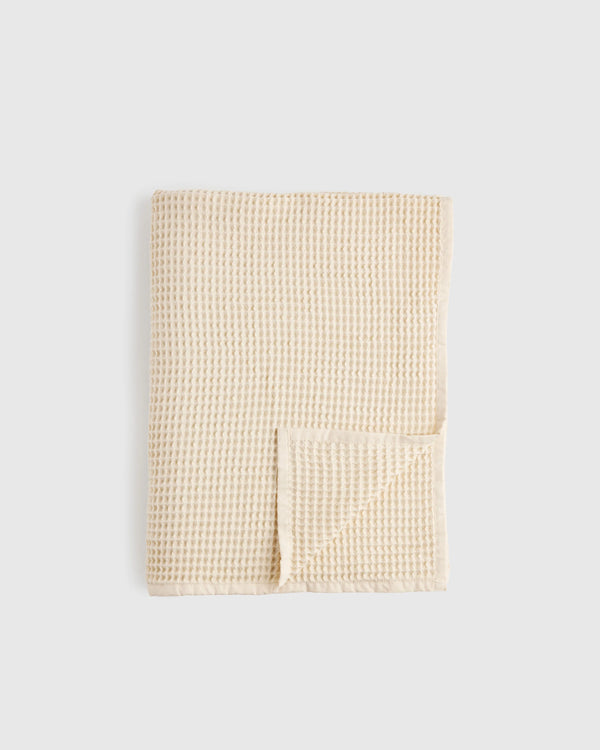 Organic Waffle Throw - 50x70 / Dried Sage