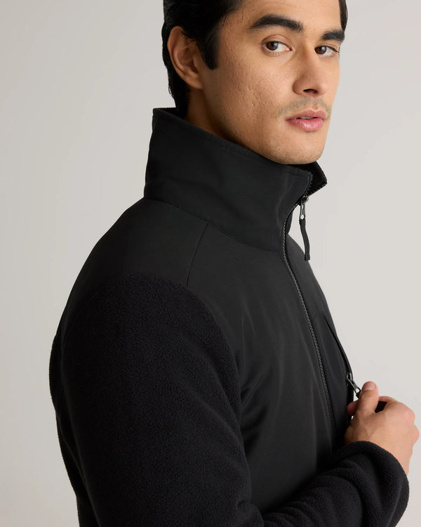 Polar Fleece Full-Zip Jacket - S / Gravel/Bold Black