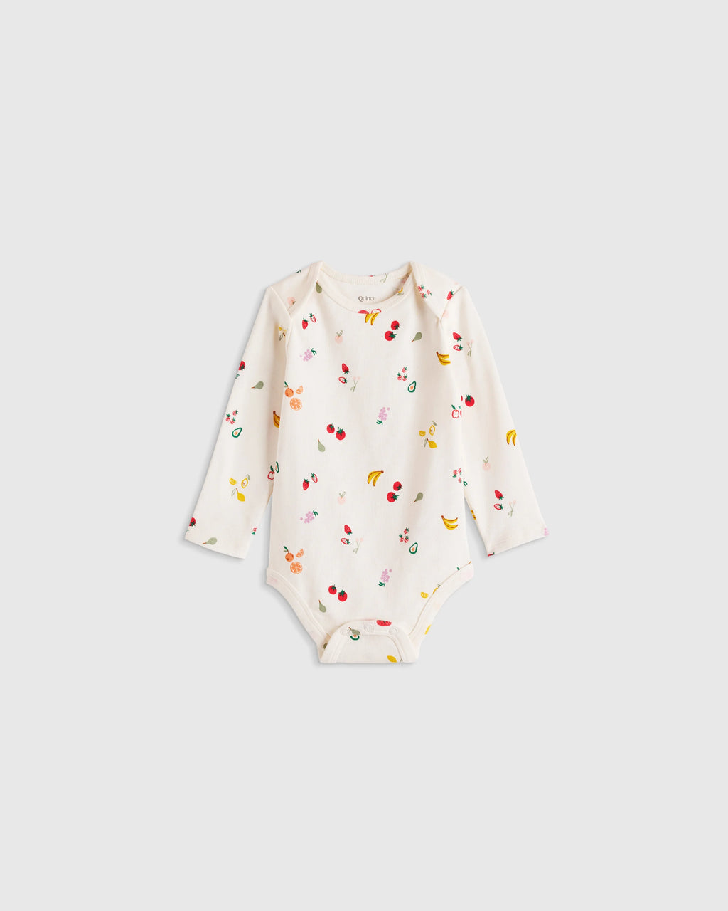 100% Organic Cotton Long Sleeve Bodysuit - 0-3M / Safari