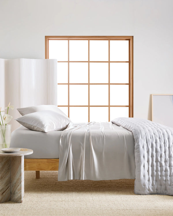 Mulberry Silk Sheet Set - Queen / Ivory