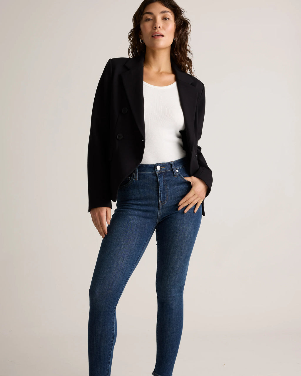 Bella Stretch Skinny Jeans - 24 / Black