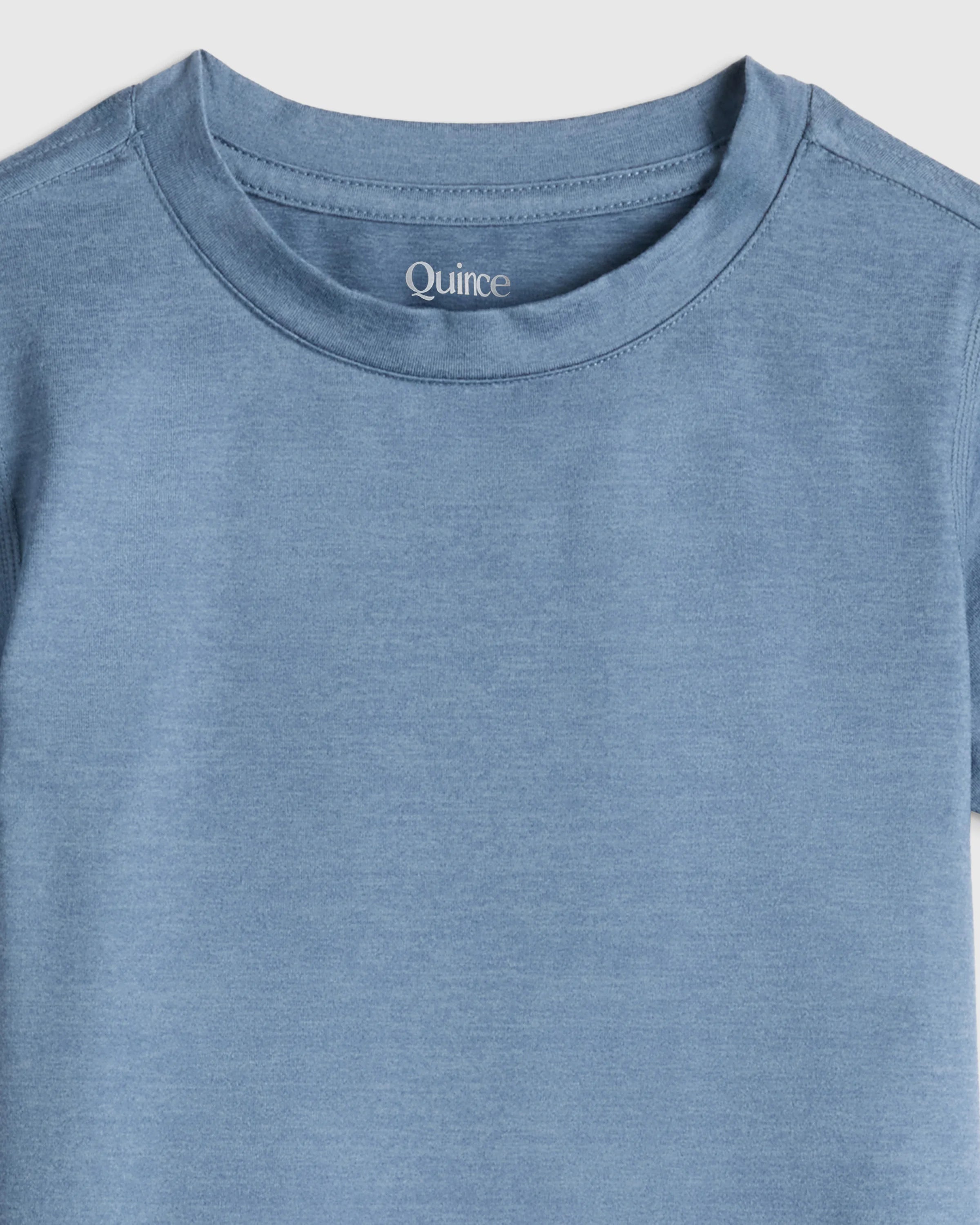 Flowknit Breeze Tee - 2T / Heather Dewstone Blue Secondary image