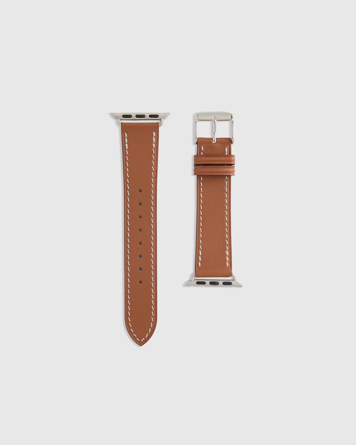 Leather Smartwatch Band - 38mm - 42mm / Cognac Main image