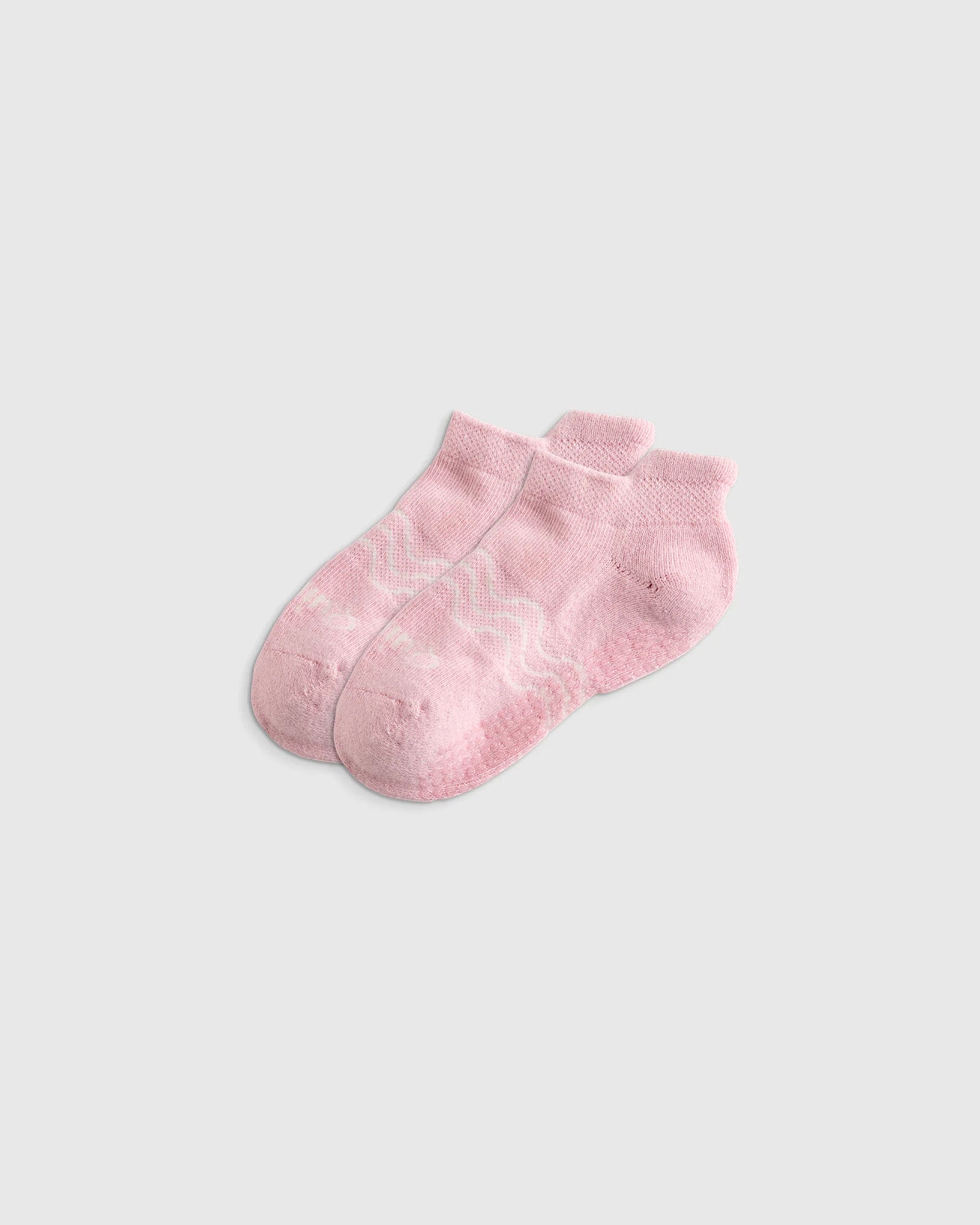 Organic Cotton Gripper Ankle Socks 8-Pack - 12M-24M / Pink/White Multi Secondary image