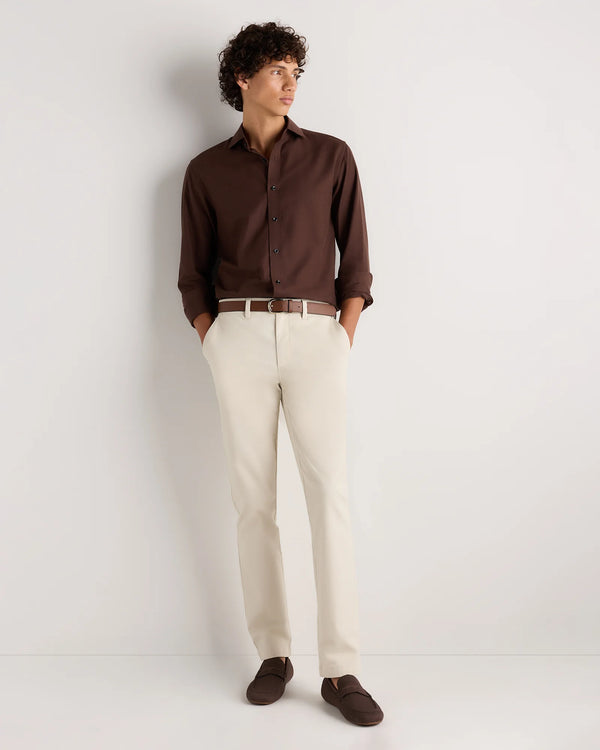 Organic Cotton Stretch Chino Pants - Slim - 30X30 / Stone