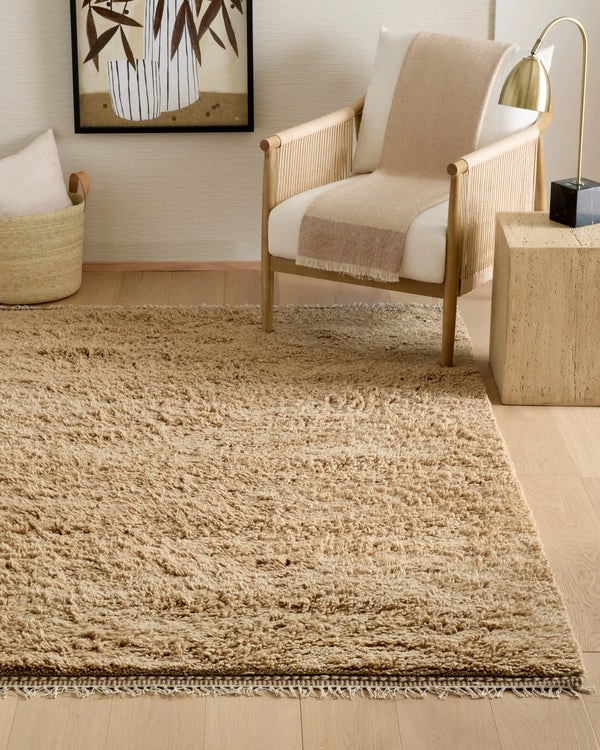 Dover Wool Shag Rug - 5' x 8' / Natural