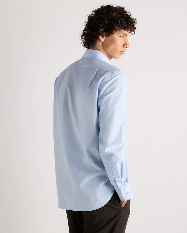 Organic Cotton Cashmere Dress Shirt - XS / Pale Blue