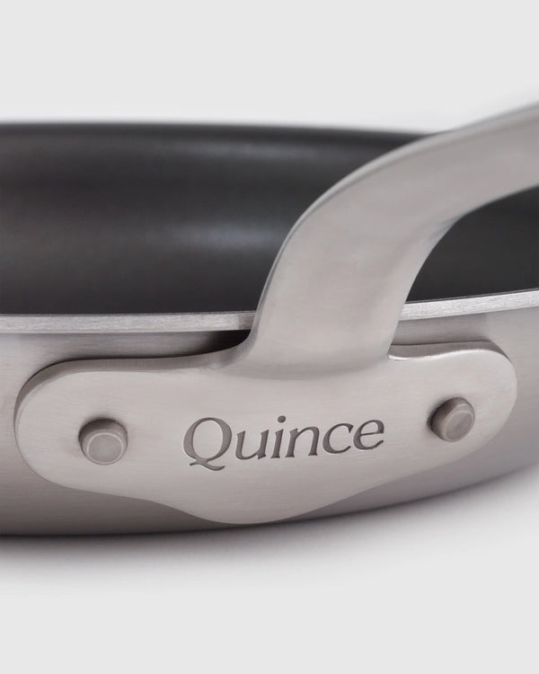5-Ply Stainless Steel Nonstick Cookware: 2-Piece Frying Pan Set: 8" & 10" - 8" & 10" / No Color