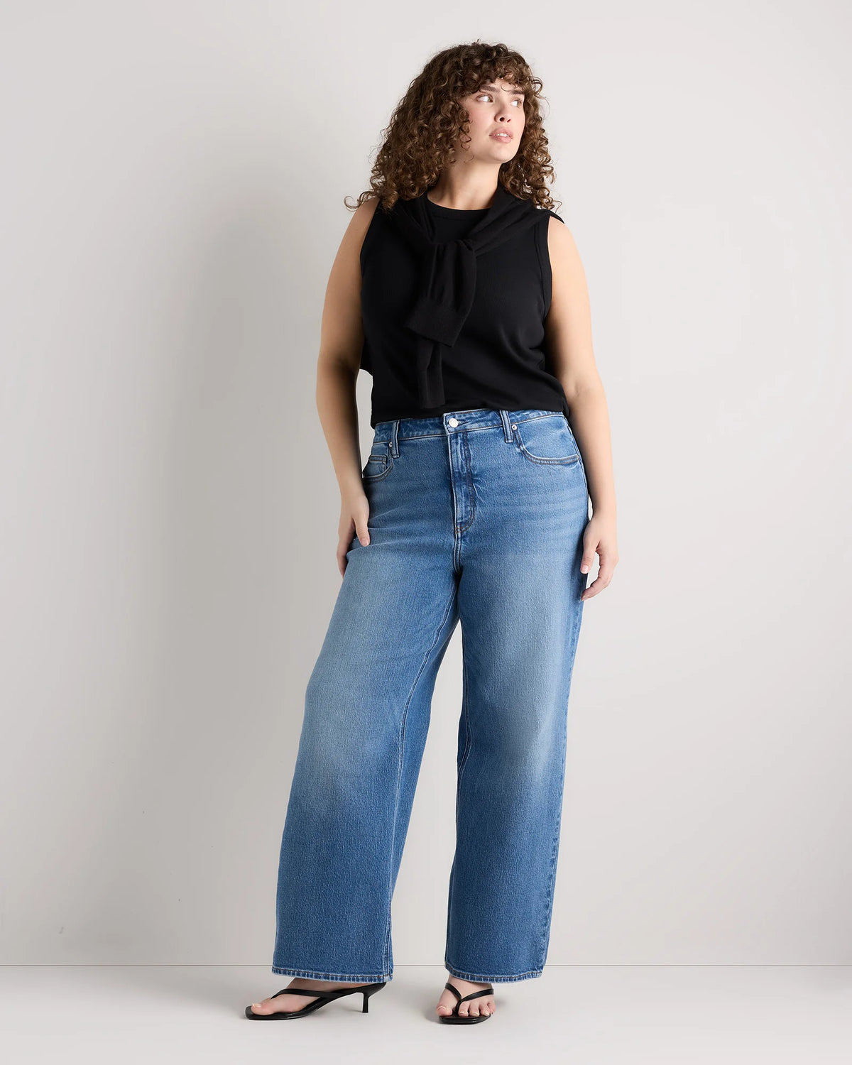 Bella Stretch Relaxed Straight Jeans - 33 / Atlantic Blue Main image