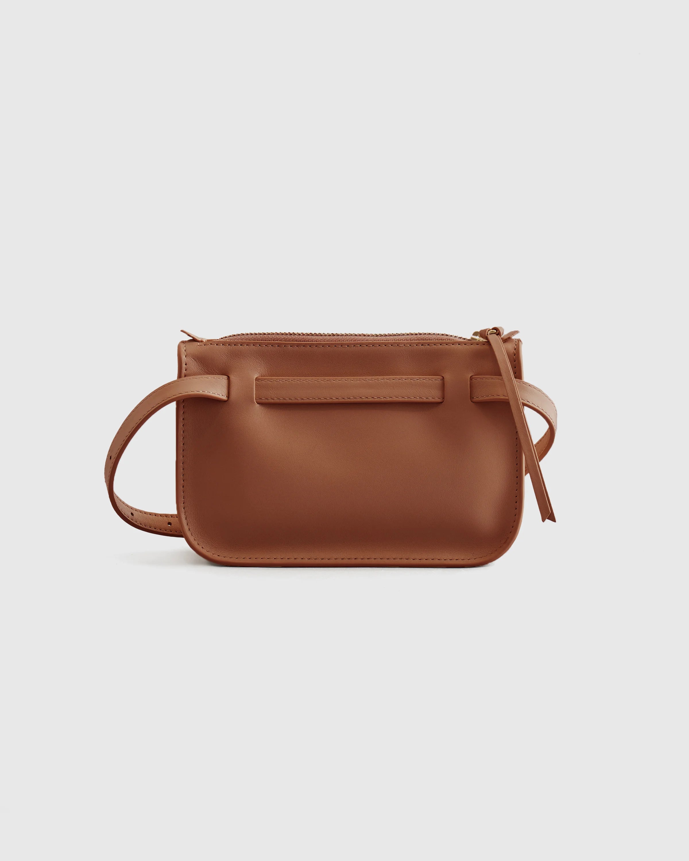 100% Italian Nappa Leather Belt Bag - S/M / Cognac Secondary image
