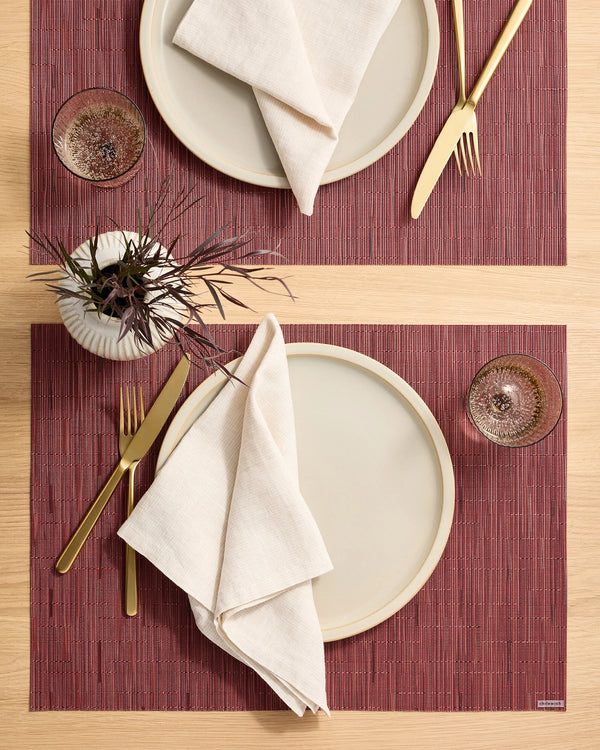 Bamboo Easy-Care Rectangular Placemat, Set of 4 by Chilewich - One Size / Coconut