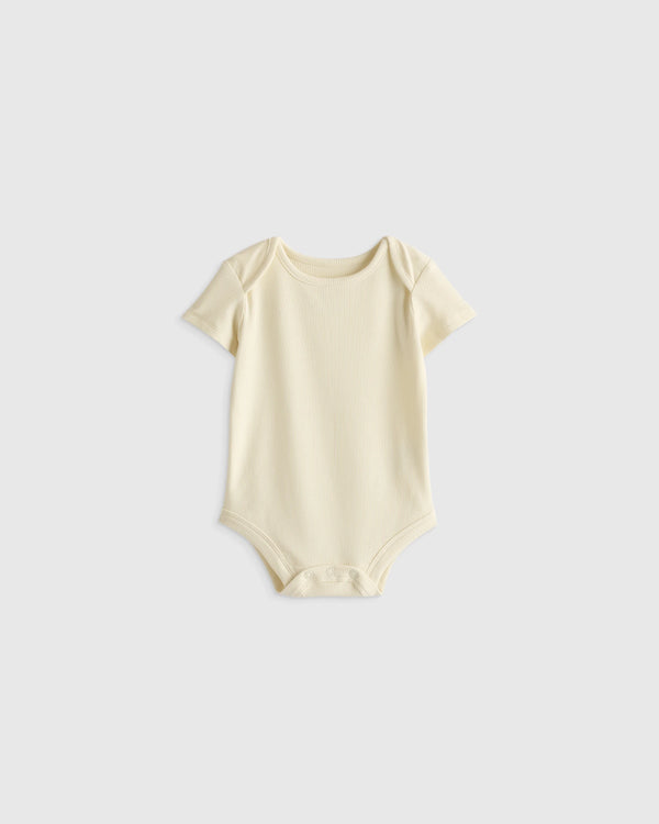 Softest Rib Short Sleeve Bodysuit - 0-3M / Deep Sea Blue