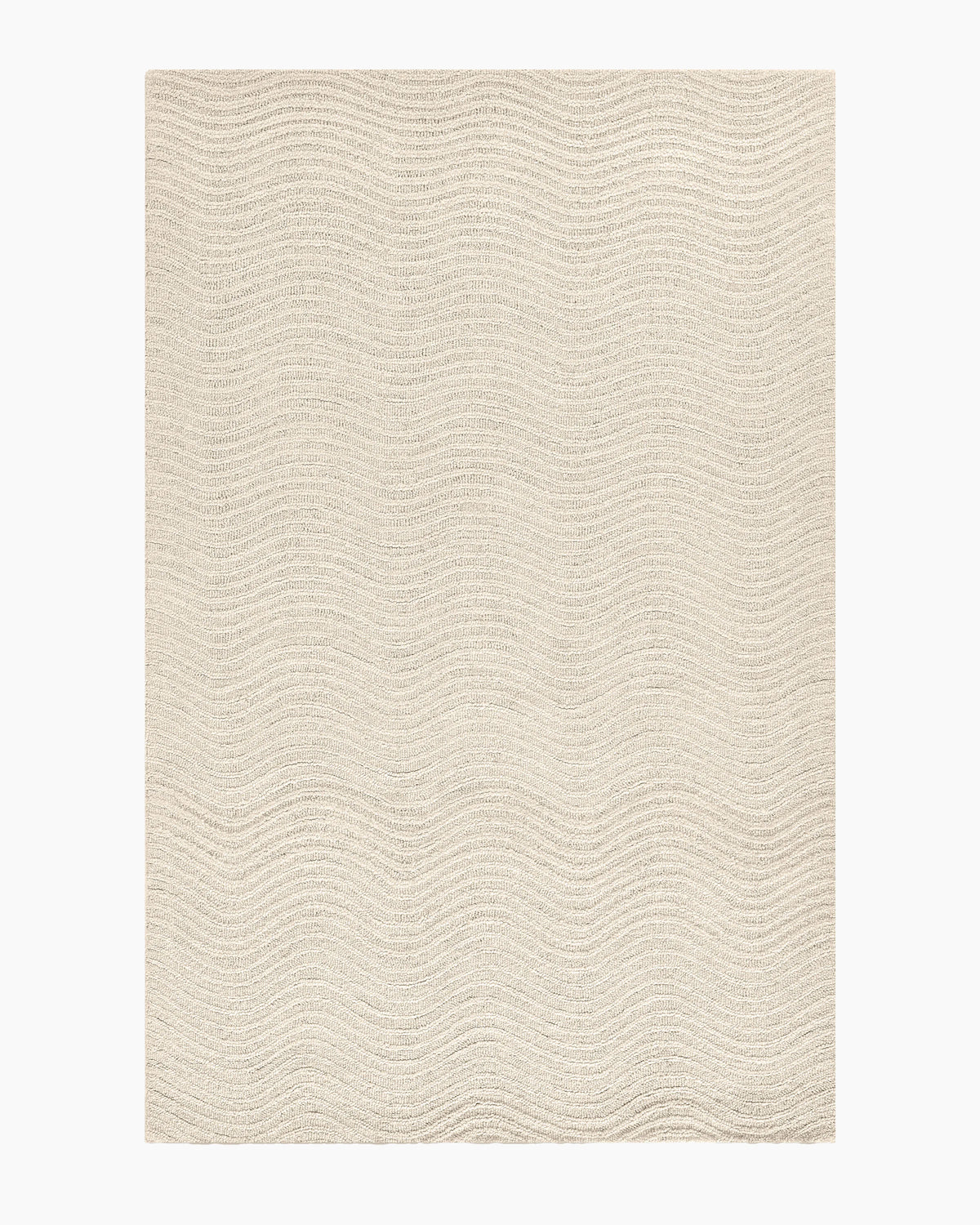 Arches Hand-Tufted Wool Rug - 3'6" x 5'6" / Ivory Main image