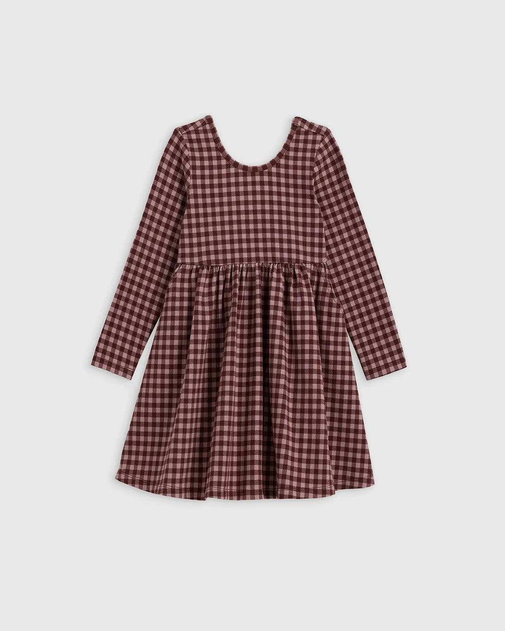 Organic Cotton Long Sleeve Skater Dress - 2T / Red Poppy Garden